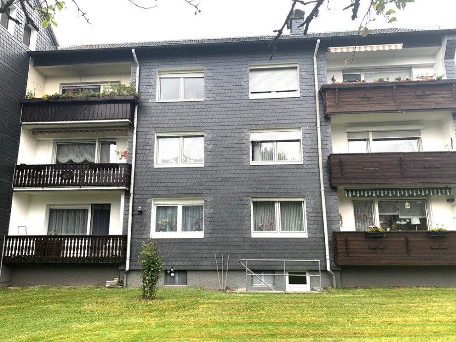 R�ckansicht Etagenwohnung Radevormwald