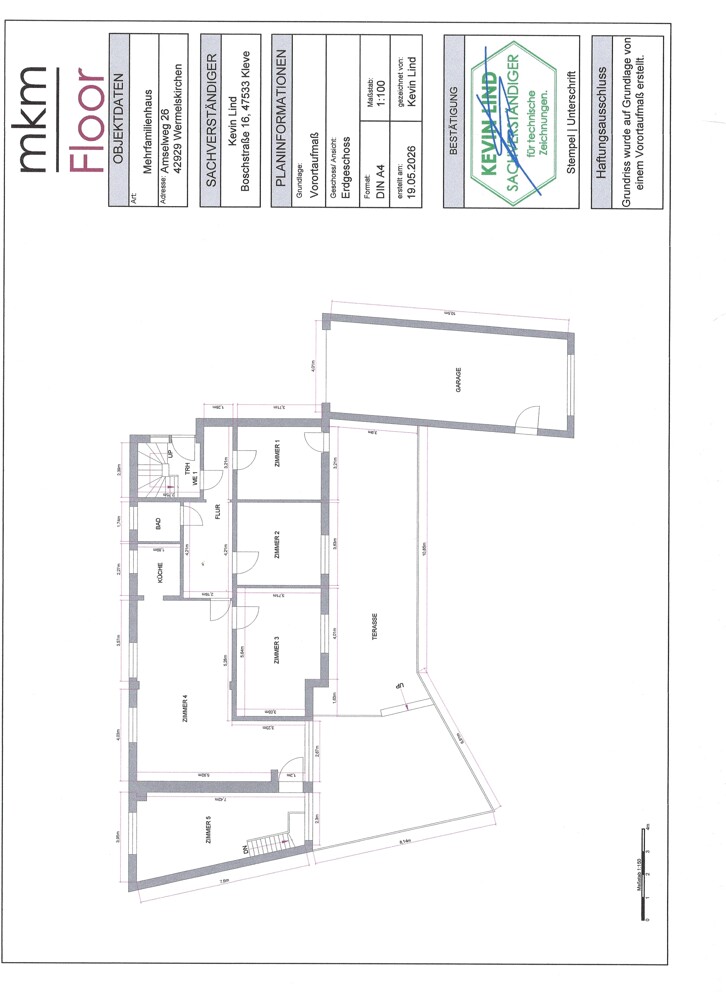 Grundriss Erdgeschoss Mehrfamilienhaus Wermelskirchen