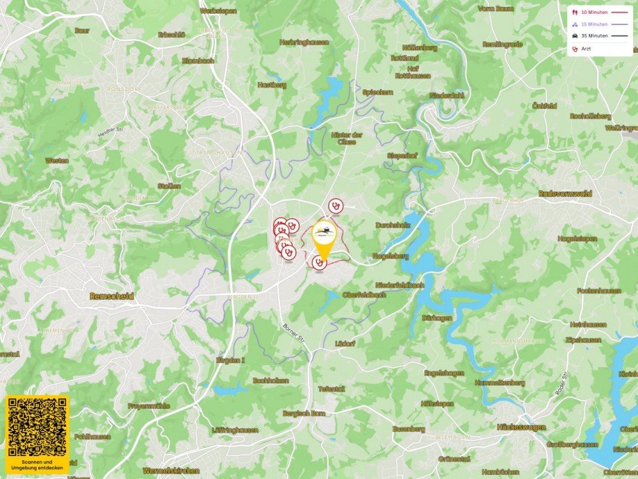 Lageplan (Makro) Reihenendhaus Remscheid / Lennep