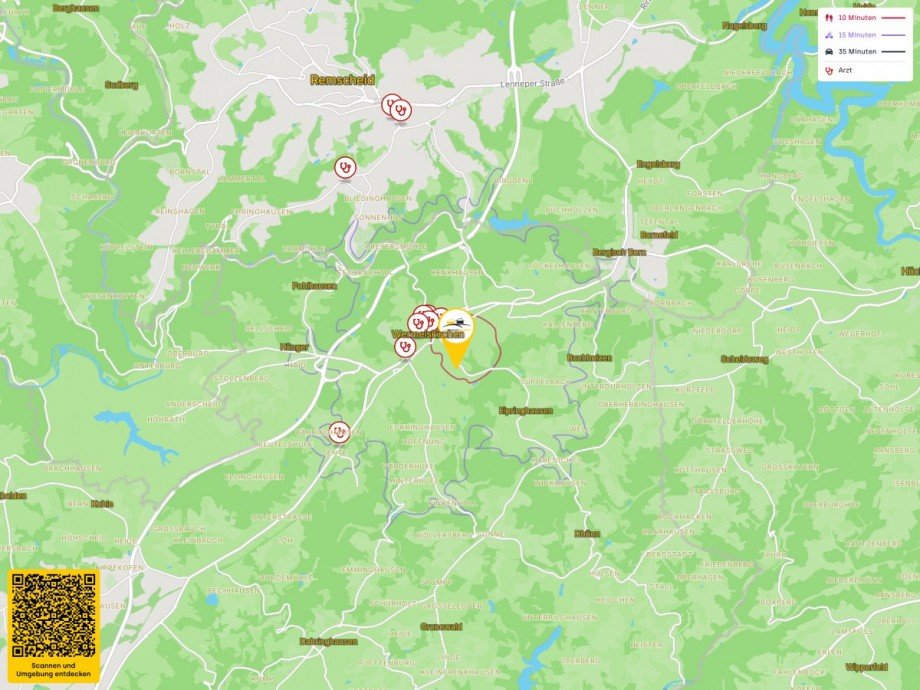 Lageplan (Makro) Einfamilienhaus Wermelskirchen