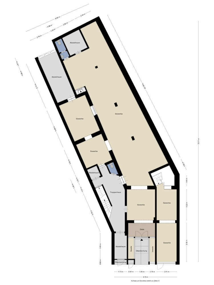 Grundriss Gewerbe Wohn- / Gesch�ftshaus Leverkusen / Opladen