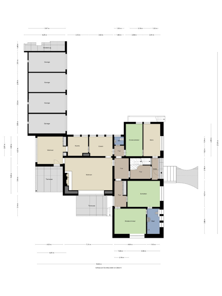 Grundriss EG Mehrfamilienhaus Odenthal / Eikamp