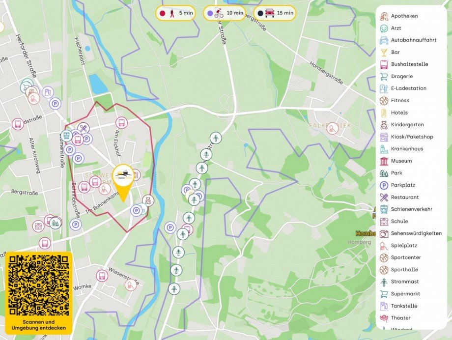 Lageplan Wohnanlagen Hiddenhausen