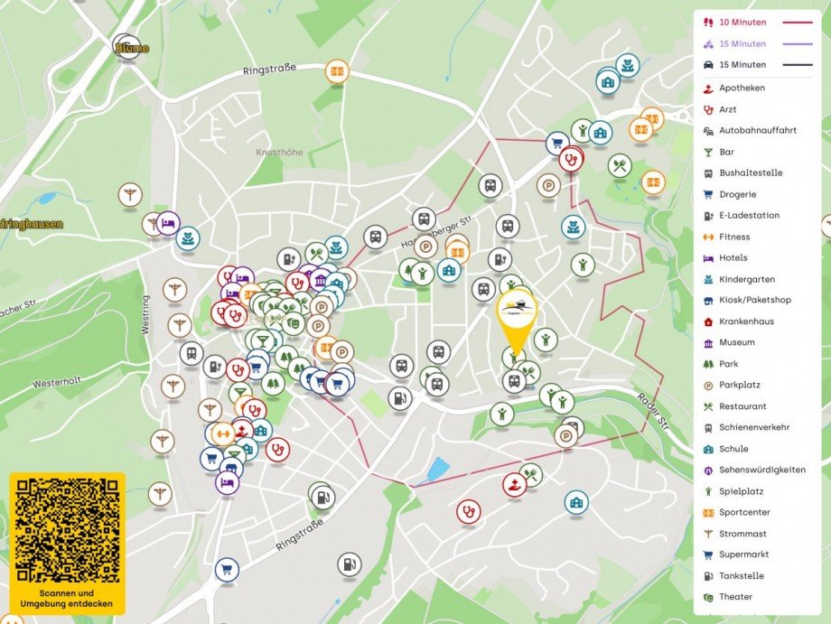 Lageplan Etagenwohnung Remscheid / Lennep