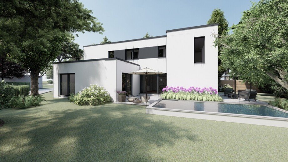 Haus 18 Garten Aquarelle Villa Bergisch Gladbach / Bensberg