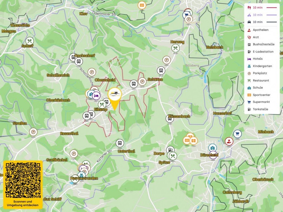 Lageplan Mehrfamilienhaus Odenthal / Eikamp
