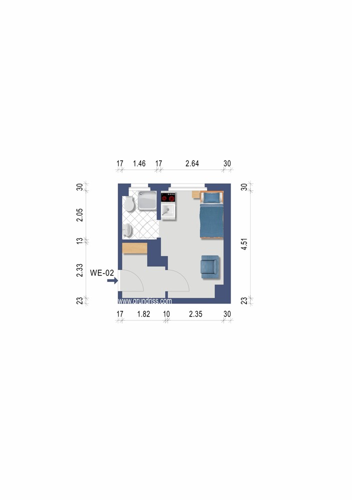 Grundriss Apartment Etagenwohnung Remscheid / Lennep