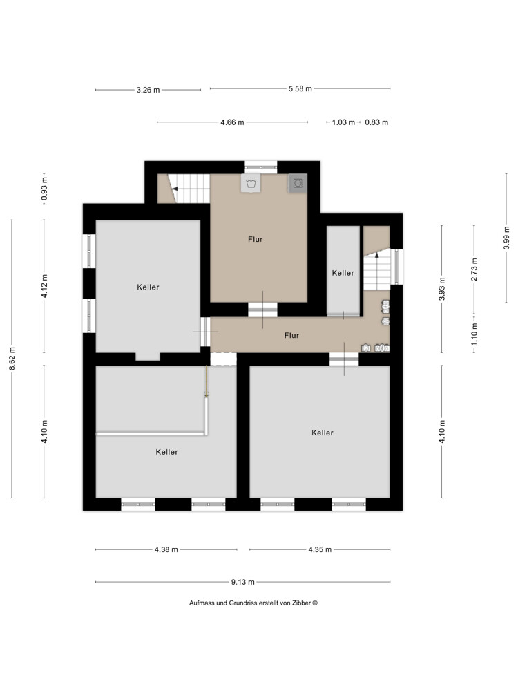 Grundriss KG Mehrfamilienhaus Solingen / Merscheid