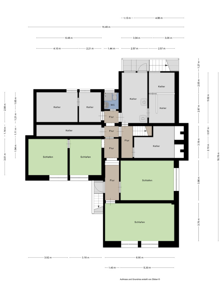 Grundriss KG Mehrfamilienhaus Odenthal / Eikamp