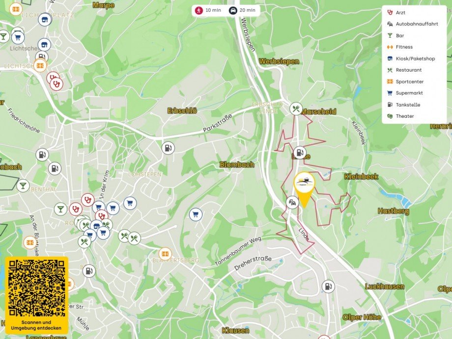 Lageplan Haus Wuppertal