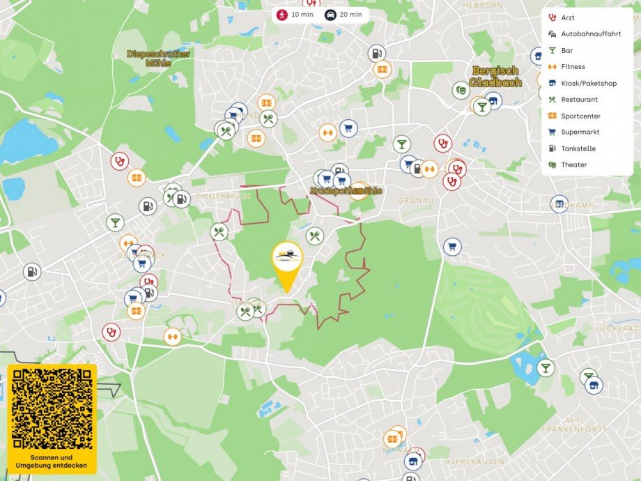 Lageplan Mehrfamilienhaus Bergisch Gladbach